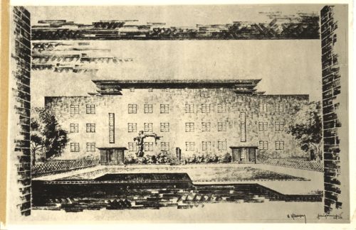 Hugo Schmölz (Künstler*in), Ohne Titel (Architekturentwurf für die Siedlung Höhenberg), ca. 1929