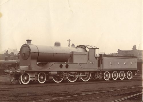 Unbekannt (Künstler*in), Ohne Titel (Lokomotive 453 LSWR), ca. 1890