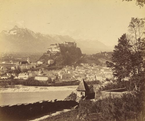 Gregor Baldi Und Friedrich Karl Würthle (Künstler*in), Salzburg vom Kapuzinerberg, ca. 1870