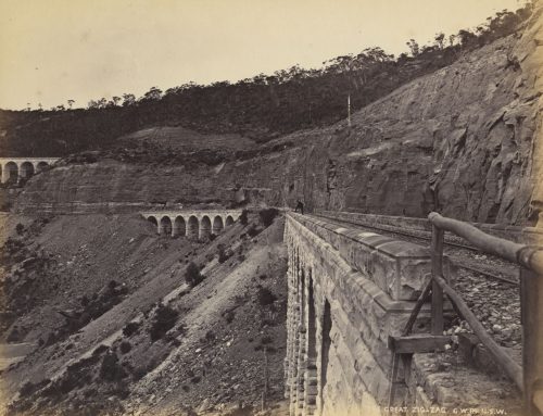 A. Brodie (Künstler*in), Die Zig Zag Railway, Sydney nach Bathurst, 1869