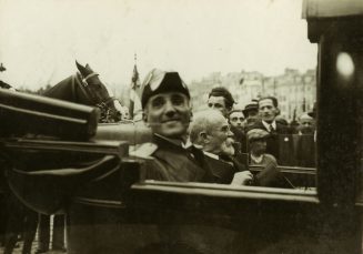 König Alexander von Jugoslawien besuchte am 9. Oktober 1934 Marseille, zu seiner Linken Minister Barthou