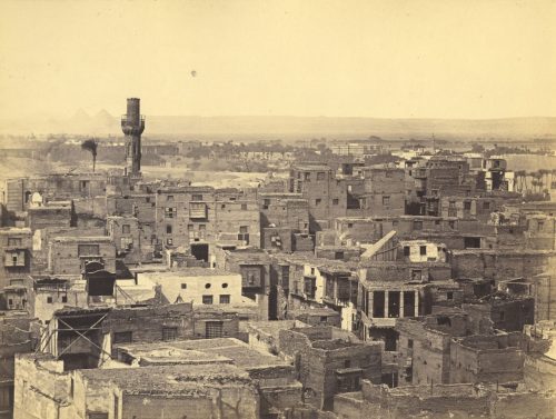 Wilhelm Hammerschmidt (Künstler*in), Partie von Kairo, gesehen vom Minaret der Moschee Touloun, 1860s