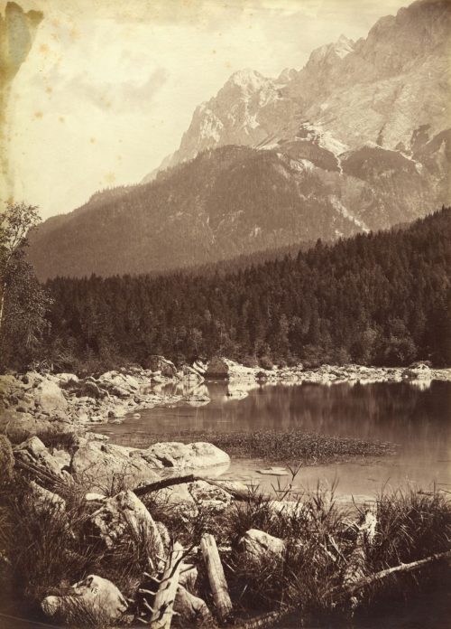 Bernhard Johannes (Künstler*in), Bayerisches Hochland, Partie am Frillensee (Eibsee), ca. 1889