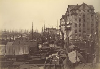 Hamburg: Binnenhafen mit dem alten Posthause