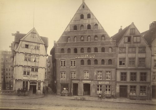 Georg Koppmann (Künstler*in), Hamburg: Eingang in die Strasse beim Winserbaum, 1883