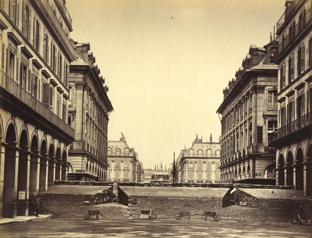 Barrikade der Föderierten, Place Vendome und Rue Castiglione