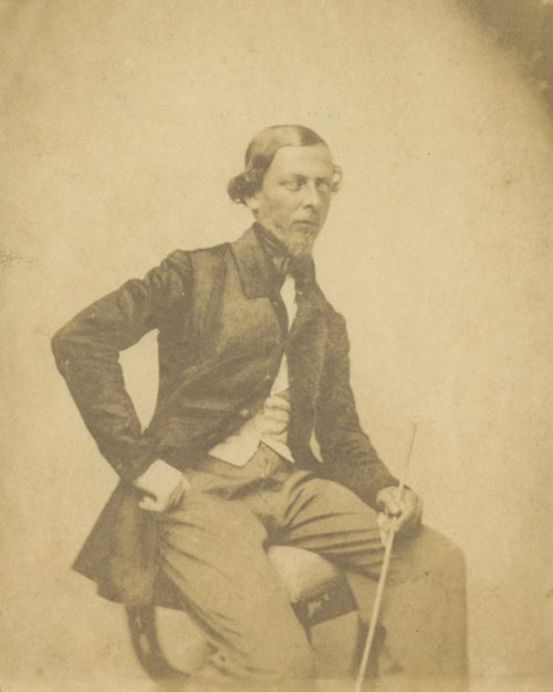 Alois Löcherer (Künstler*in), Porträt eines sitzenden Mannes, ca. 1850s