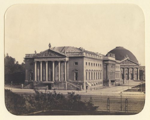 Leopold Ahrendts (Künstler*in), Das Opernhaus, Unter den Linden in Berlin, ca. 1856