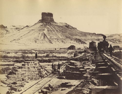 E.g. Russel (Künstler*in), Citadel Rock, Green River Valley, ca. 1870