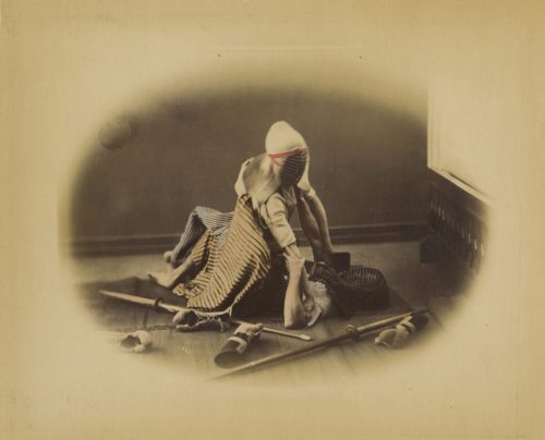 Usui Shuzaburo (Künstler*in), Ohne Titel (Kendo-Kämpfer, Japan), 1879 or before