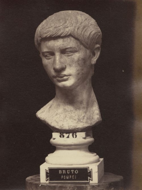 Giorgio Sommer (Künstler*in), Neapel Museum. Brutus. Pompei, ca. 1900