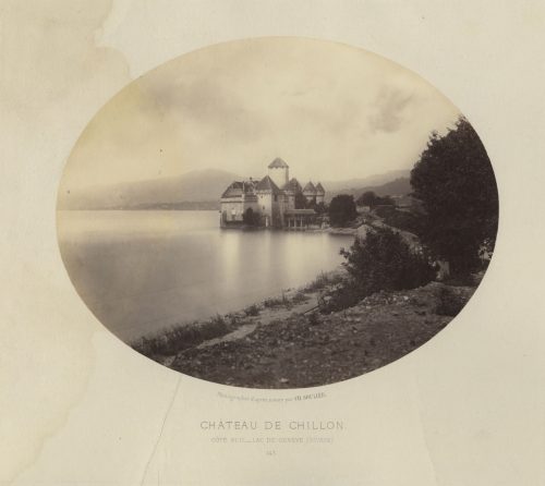 Charles Soulier (Künstler*in), Schloss Chillon, Genfersee Südseite, Schweiz, ca. 1870