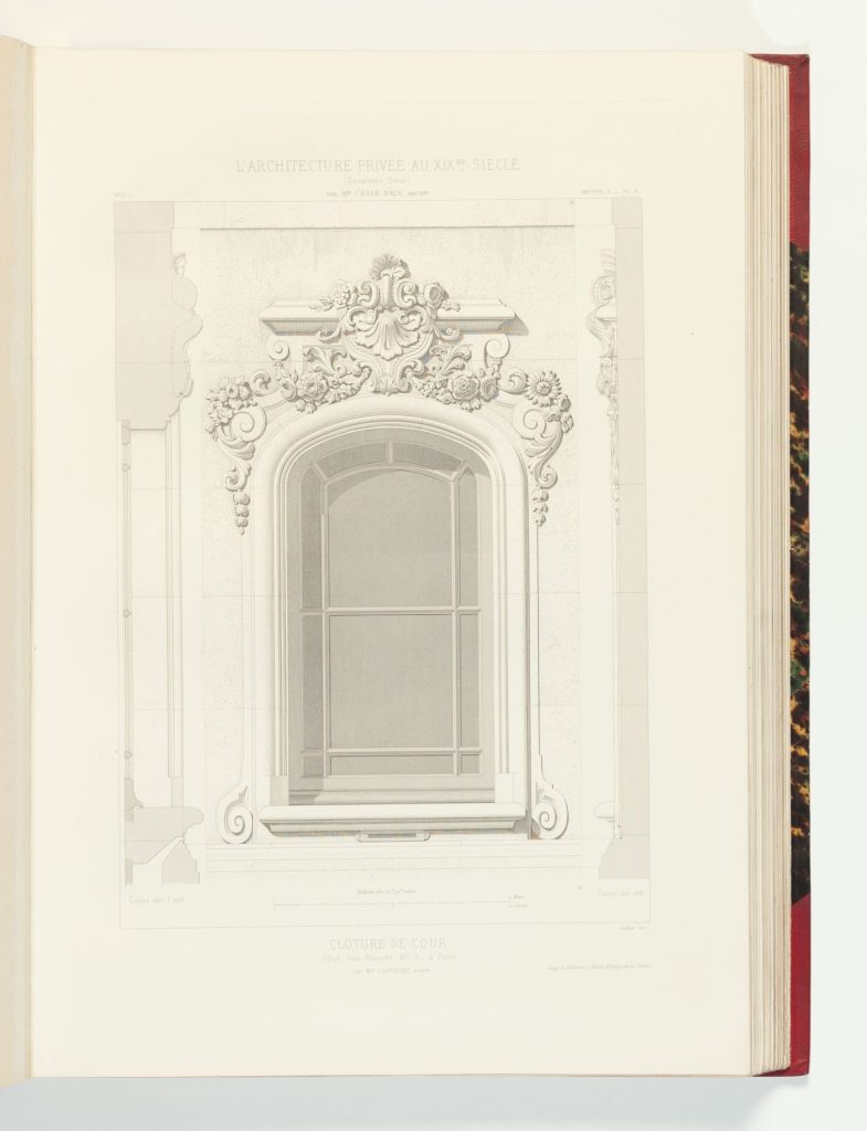 L'Architecture Privée au XIXe Siècle. Décorations Extérieures et Intérieures des Établissements de Commerce et des Habitations. Deuxième Série. Premier Volume