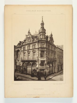 Cölner Neubauten. Eine Sammlung der schönsten Façaden der in der Neuzeit in Cöln a. Rh. ausgeführten Bauten. Photographische Originalaufnahmen nach der Natur (Portfolio)