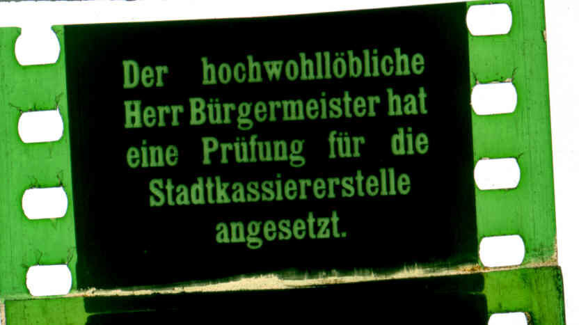 Filmkader zeigt Einzelbild des Films.