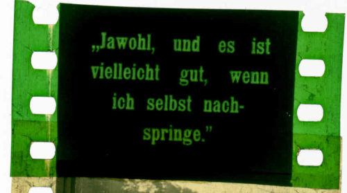 Filmkader zeigt Einzelbild des Films.