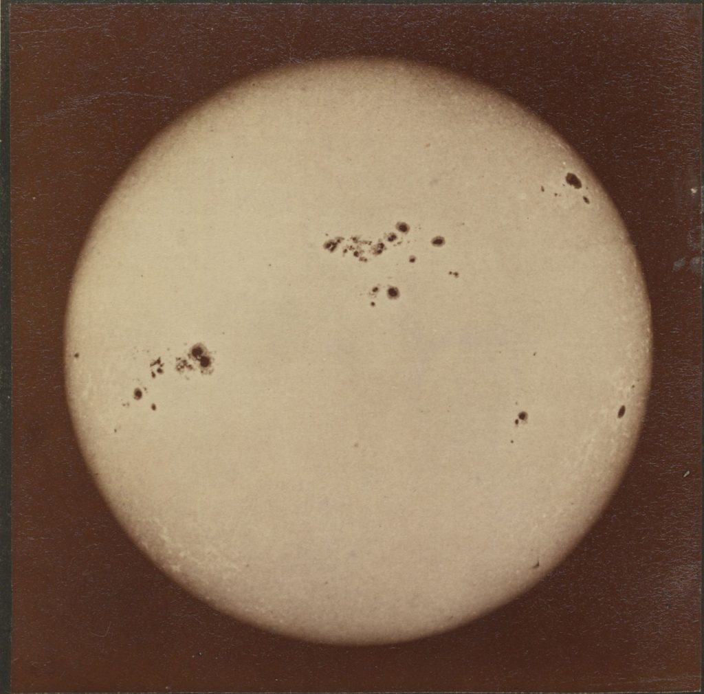 Ohne Titel (Sonne) fotografiert in New York am 22. September 1870, 9h 52m 10s (Sternzeit)