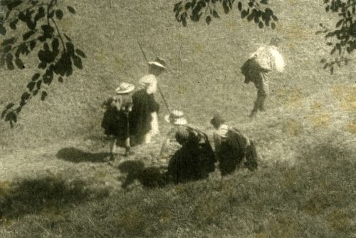 Heinrich Kühn (Künstler*in), Im Burgstall bei Brixen, Südtirol (Ausschnitt), 1914