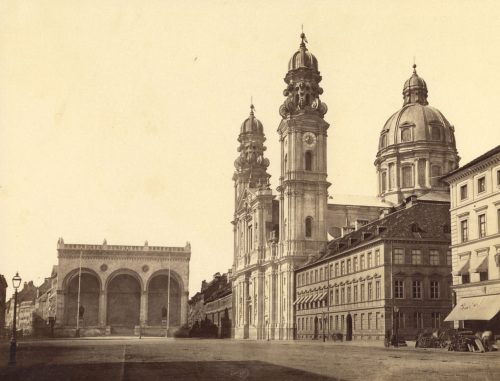 Unbekannt (Künstler*in), Feldherrenhalle an dem Odeonsplatz in München, ca. 1870