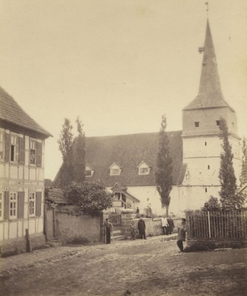 Unbekannt (Künstler*in), Kirche zu Kirchheilingen, anfangs mit 120 Verwundeten belegt, 1870s