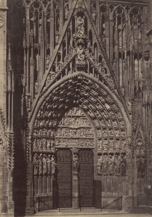 Unbekannt (Künstler*in), Ohne Titel (Straßburger Münster, Westportal), ca. 1880