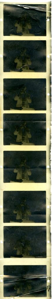 Skladanowsky-Film-Negativ (Fragment), nach 1895.