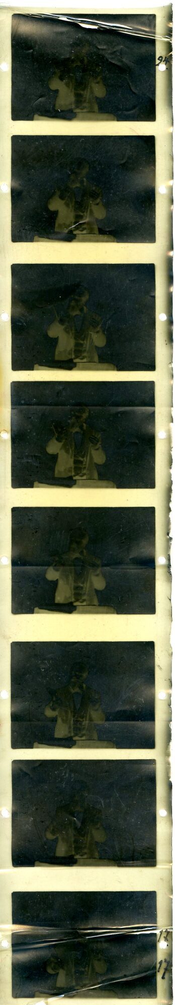 Skladanowsky-Film-Negativ (Fragment), nach 1895.