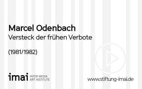 Marcel Odenbach (Künstler*in), Versteck der frühen Verbote, 1981/1982