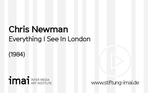 Chris Newman (Künstler*in), Everything I See In London, 1984