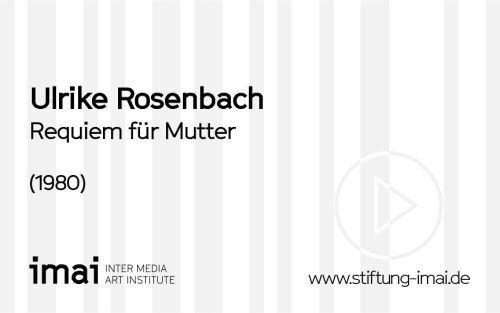 Ulrike Rosenbach (Künstler*in), Requiem für Mutter, 1980