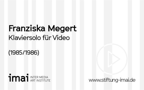 Franziska Megert (Künstler*in), Klaviersolo für Video, 1985/1986