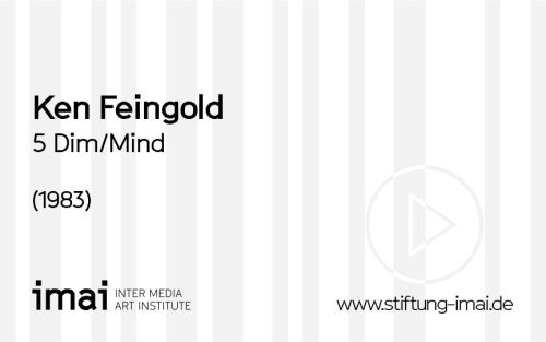 Ken Feingold (Künstler*in), 5 Dim/Mind, 1983