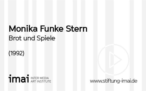 Monika Funke-Stern (Künstler*in), Brot und Spiele, 1992