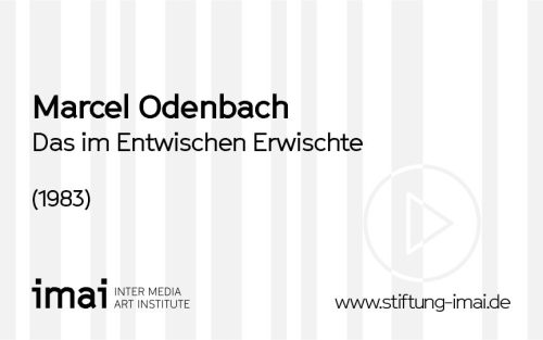 Marcel Odenbach (Künstler*in), Das im Entwischen Erwischte, 1983