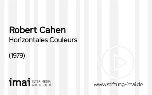 Robert Cahen (Künstler*in), Horizontales Couleurs, 1979