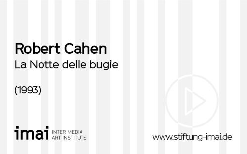 Robert Cahen (Künstler*in), La Notte delle bugie, 1993