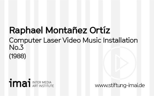 Raphael Montañez Ortíz (Künstler*in), Computer Laser Video Music Installation No.3, 1988