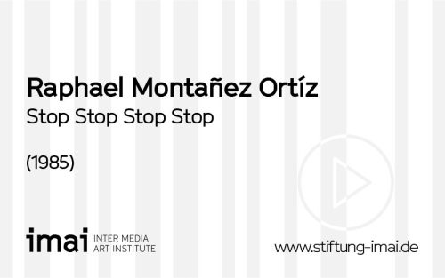 Raphael Montañez Ortíz (Künstler*in), Stop Stop Stop Stop, 1985