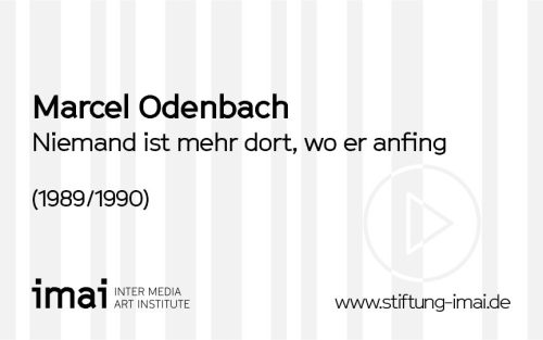 Marcel Odenbach (Künstler*in), Niemand ist mehr dort, wo er anfing, 1989/1990