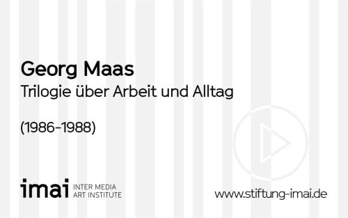 Georg Maas (Künstler*in), Trilogie über Arbeit und Alltag, 1986-1988