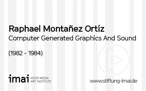 Raphael Montañez Ortíz (Künstler*in), Computer Generated Graphics And Sound, 1982 - 1984