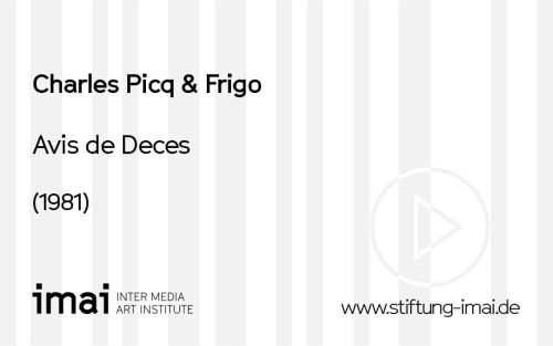 Frigo <Gruppe> (Beteiligte Institution), Avis de Deces, 1981