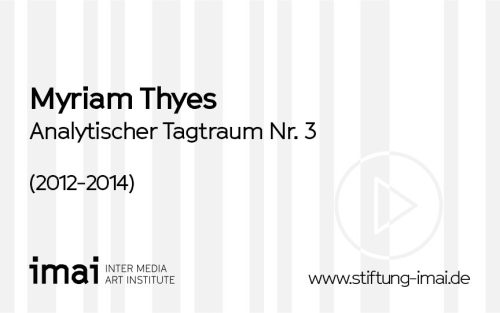 Myriam Thyes (Künstler*in), Analytischer Tagtraum Nr. 3, 2012-2014