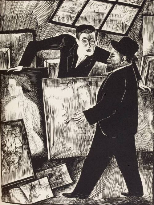 Conrad Felixmüller (Künstler*in), Der Mäzen (Heinrich Kirchhoff zur Erinnerung), 1927