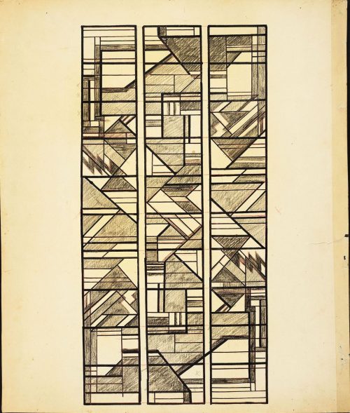 Julo Levin (Künstler*in), Entwurf für ein Glasfenster, ohne Jahr (ca. 1931)