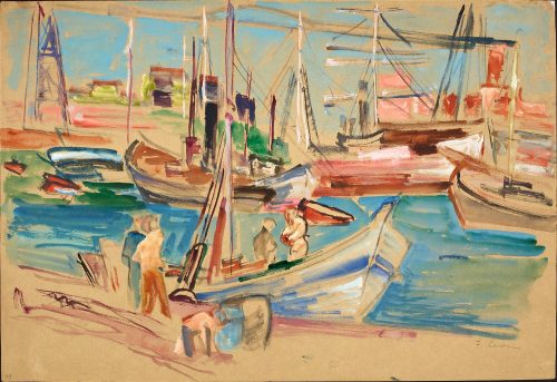 Julo Levin (Künstler*in), Hafen in Marseille, 1931