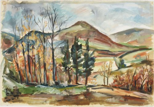 Franz Monjau (Künstler*in), Ahrberge in der Eifel, 1936