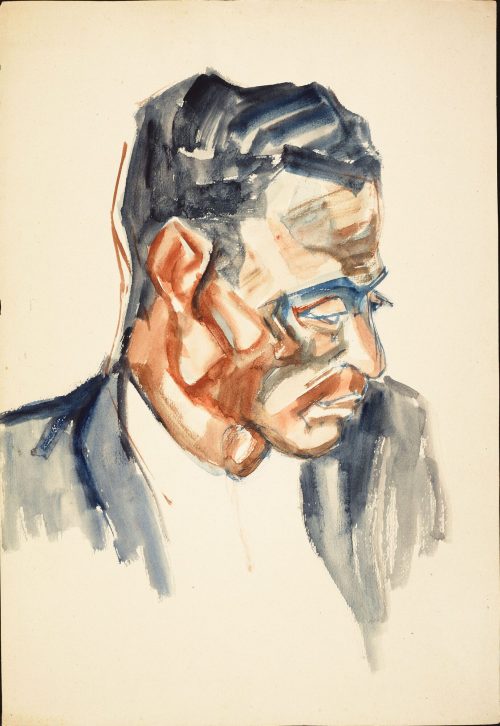 Julo Levin (Künstler*in), Portrait eines Mannes, 1931