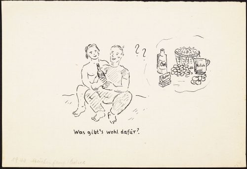 Franz Monjau (Künstler*in), Was gibt's wohl dafür?, 1944