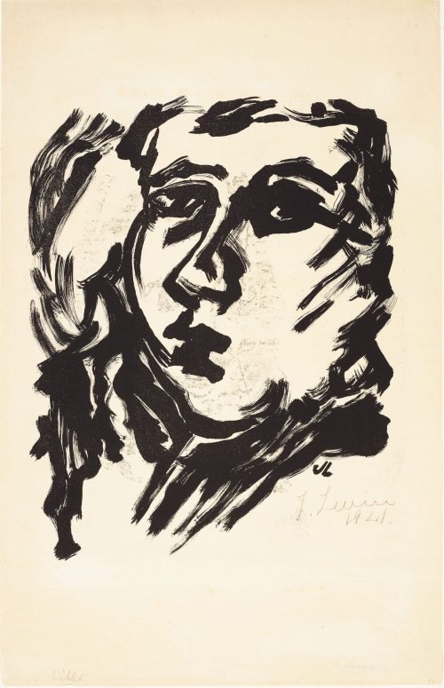 Julo Levin (Künstler*in), Kopf einer jungen Frau, 1921